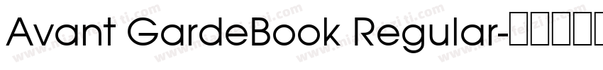 Avant GardeBook Regular字体转换